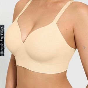 Elegant Cream Wireless Bra